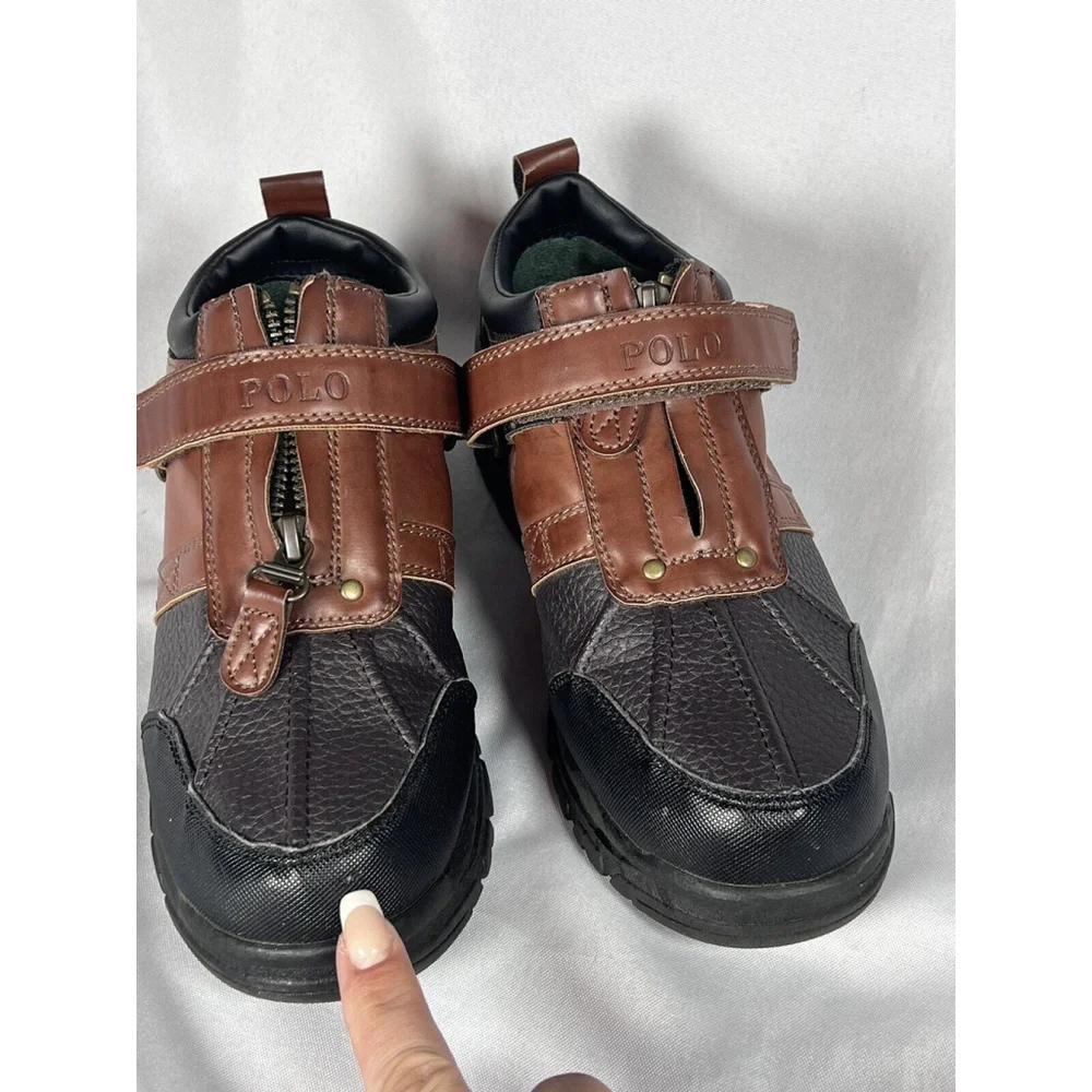 Polo by Ralph Lauren Boy's size 4 Leather upper Ralph Lauren Ankle boot